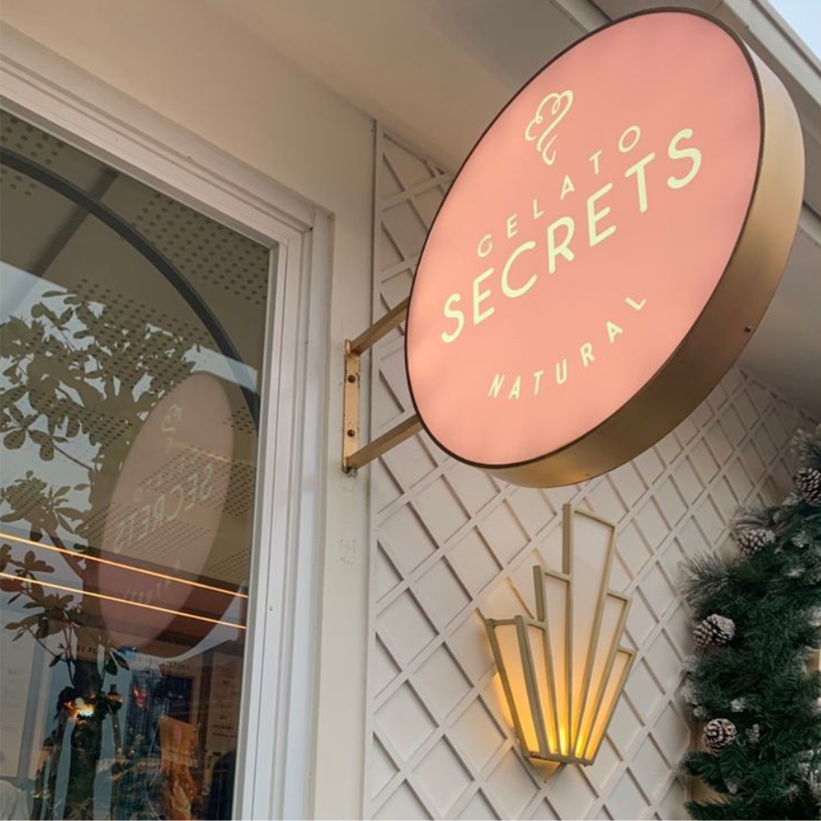 cafe-isikli-yuvarlak-tabela